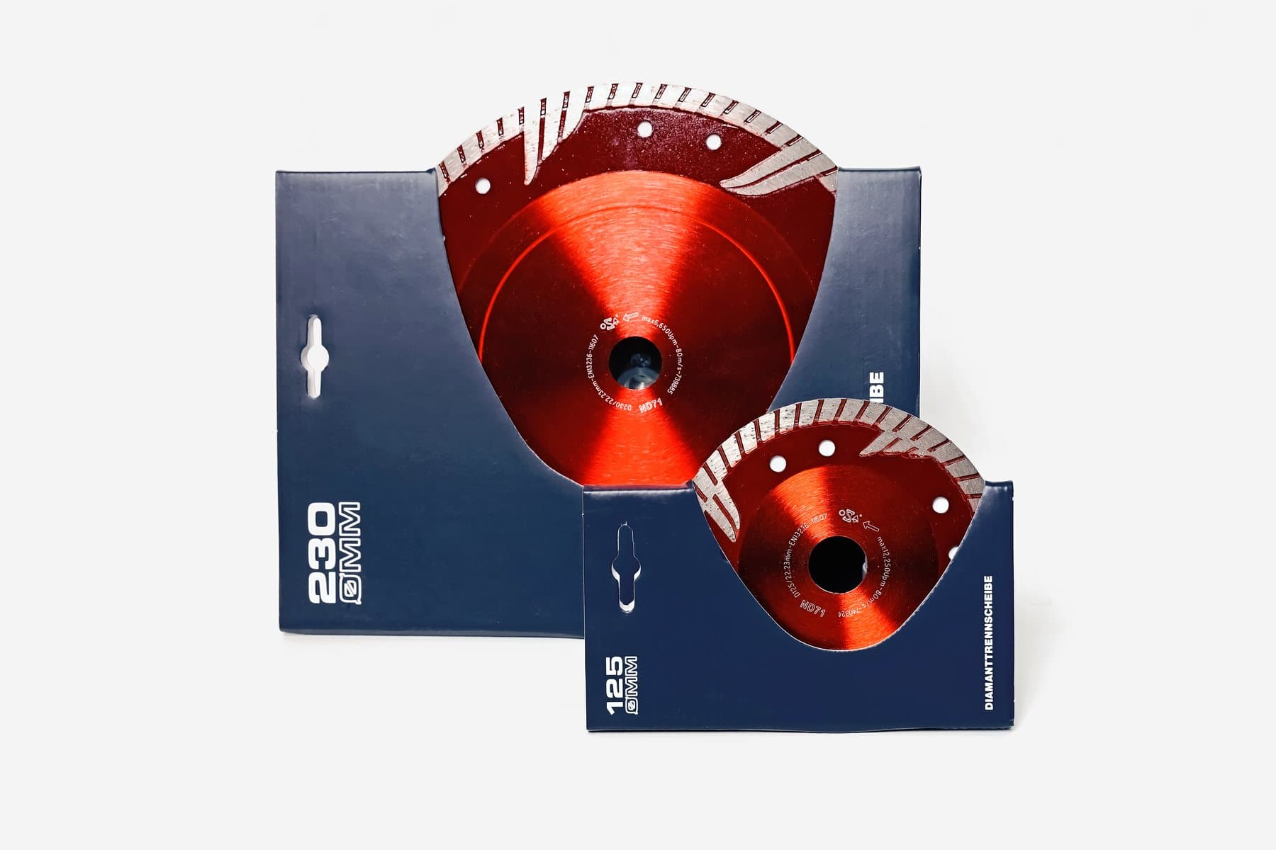 Trennscheiben Ø 125 und 230 mm